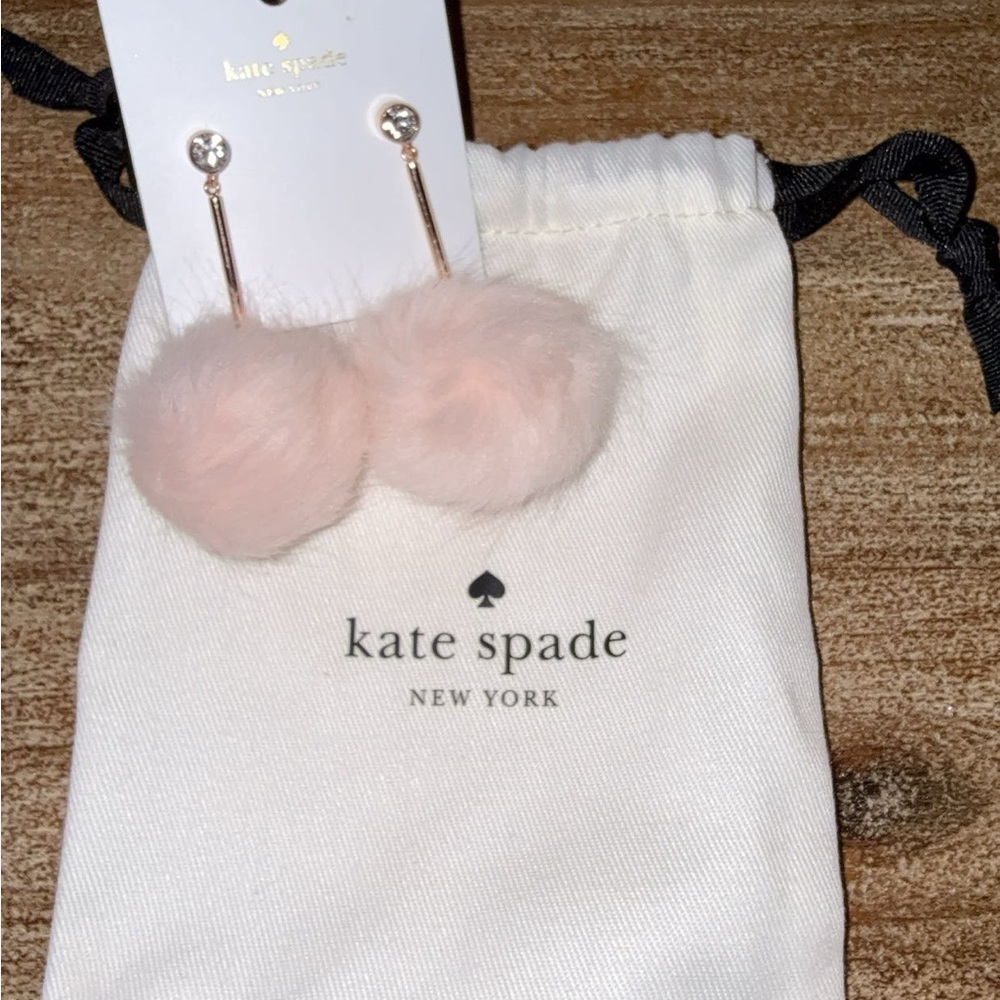 Kate Spade Pink Pom Pom Earrings